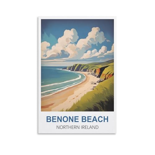 Puzzles, Benone Beach, Nordirland für Erwachsene, Lernspiel, Herausforderungsspielzeug, 1000-teiliges Puzzle für Erwachsene und Kinder, Lernspiele, Heimdekoration, 70 x 50 cm von AFHMZ