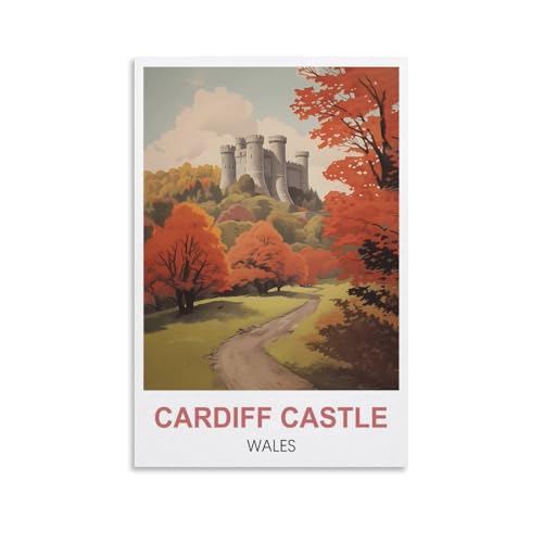 Puzzles, Cardiff Castle Wales für Erwachsene, Lernspiel, Herausforderungsspielzeug, 2000-teiliges Puzzle für Erwachsene und Kinder, Lernspiele, Heimdekoration, 100 x 70 cm von AFHMZ