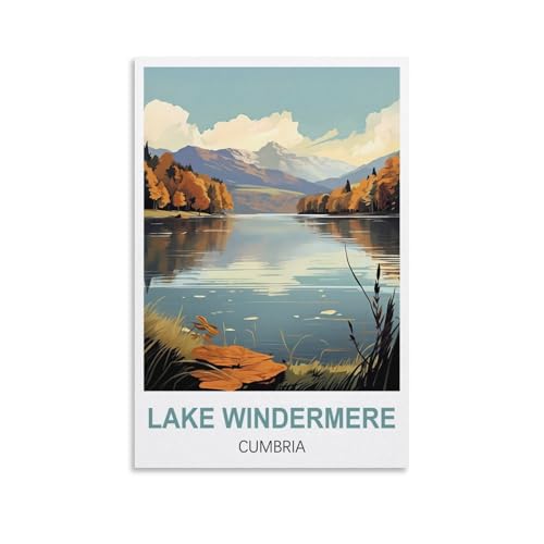 Puzzles, Lake Windermere, Cumbria für Erwachsene, Lernspiel, Herausforderungsspielzeug, 1000-teiliges Puzzle für Erwachsene und Kinder, Lernspiele, Heimdekoration, 70 x 50 cm von AFHMZ