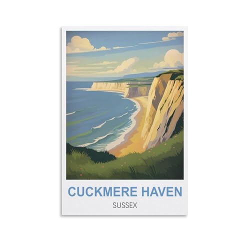 Puzzles 1000 Teile für Erwachsene, Puzzles für Erwachsene, Cuckmere Haven Sussex-Puzzle-Sets für anspruchsvolle Puzzlespiele und Familienspiele, 52 x 38 cm von AFHMZ