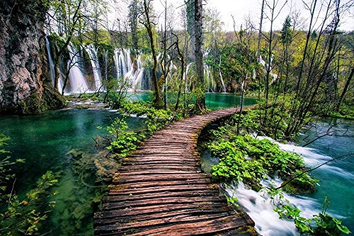 Puzzles Nationalpark Plitvicer Seen Kroatien Wasserfall Bäume Papierbrücke 300 Teile Puzzle für Erwachsene Casual Game 38x26CM Puzzles Nationalpark Plitvicer Seen Kroatien Wasserfall Bäume Papierbrücke 300 Teile Puzzle für Erwachsene Casual Game 38x26CM von AFHMZ