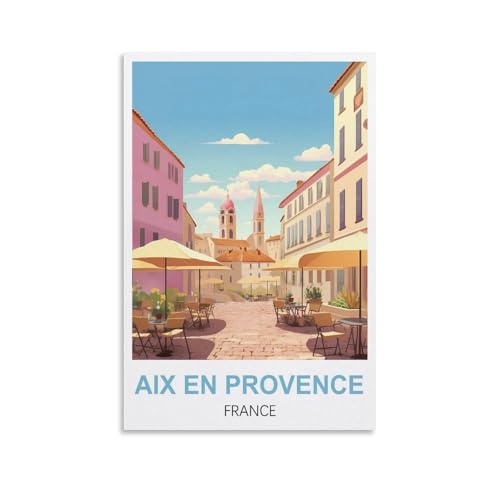 Puzzles für Erwachsene, Aix-en-Provence, Frankreich-Poster, Lernspiel, Puzzle, geeignet zur Dekompression und Wanddekoration, 52 x 38 cm von AFHMZ
