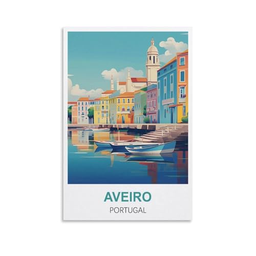 Puzzles für Erwachsene, Aveiro, Portugal-Poster, Lernspiel, Puzzle, geeignet zur Dekompression und Wanddekoration, 70 x 50 cm Puzzles für Erwachsene, Aveiro, Portugal-Poster, Lernspiel, Puzzle, geeignet zur Dekompression und Wanddekoration, 70 x 50 cm von AFHMZ