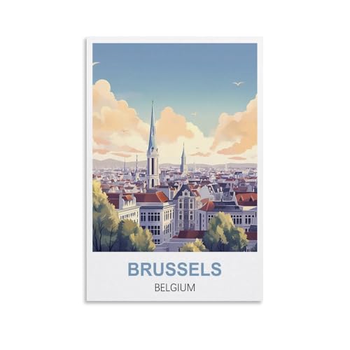 Puzzles für Erwachsene, Brüssel, Belgien, Poster, Lernspiel, Puzzle, geeignet zur Dekompression und Wanddekoration, 100 x 70 cm von AFHMZ