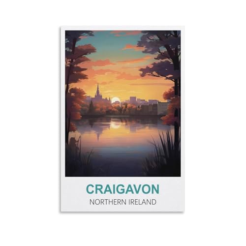 Puzzles für Erwachsene, Craigavon, Nordirland, Lernspiel, Puzzle, geeignet zur Dekompression und als Wanddekoration, 38 x 26 cm von AFHMZ