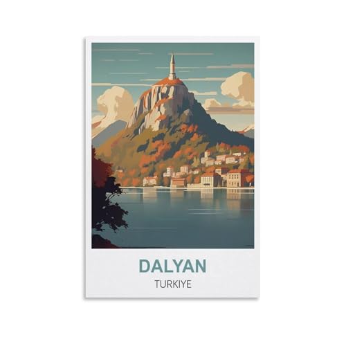 Puzzles für Erwachsene, Dalyan Turkiye-Poster, 1000-teiliges Puzzle für Erwachsene – lustiges, herausforderndes und kniffliges Puzzle für Erwachsene, 70 x 50 cm von AFHMZ