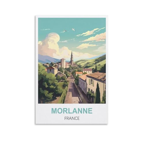 Puzzles für Erwachsene, Morlanne France Poster-Puzzles für Erwachsene, anspruchsvolle Puzzles, Puzzlespiel für das Ganze für Frauen, Geschenke für Männer, 70 x 50 cm von AFHMZ