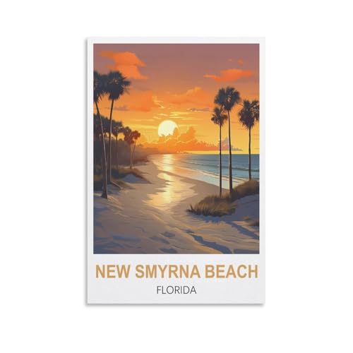 Puzzles für Erwachsene, Poster von New Smyrna Beach, Florida, Lernspiel, Puzzle, geeignet zur Dekompression und als Wanddekoration, 38 x 26 cm von AFHMZ