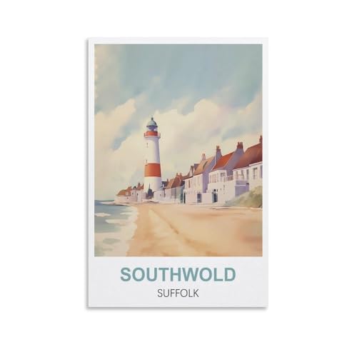 Puzzles für Erwachsene, Southwold Lighthouse Suffolk Poster, Lernspiel-Puzzle, geeignet zur Dekompression und Wanddekoration, 70 x 50 cm von AFHMZ