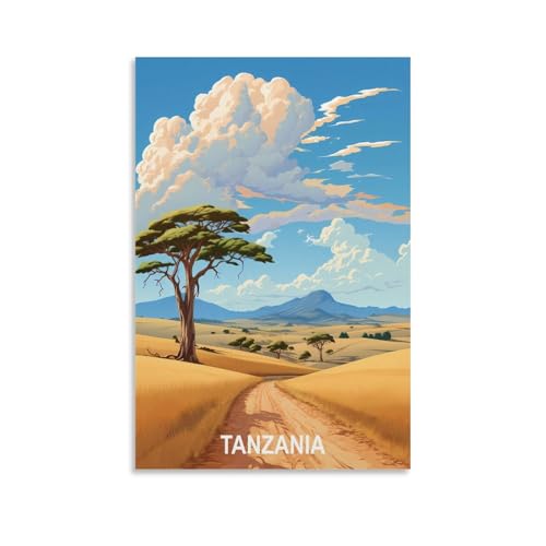 Puzzles für Erwachsene, Tansania-Poster, Lernspiel, Puzzle, geeignet zur Dekompression und Wanddekoration, 100 x 70 cm von AFHMZ