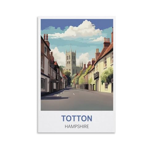Puzzles für Erwachsene, Totton Hampshire Poster, Lernspiel-Puzzle, geeignet zur Dekompression und Wanddekoration, 70 x 50 cm von AFHMZ