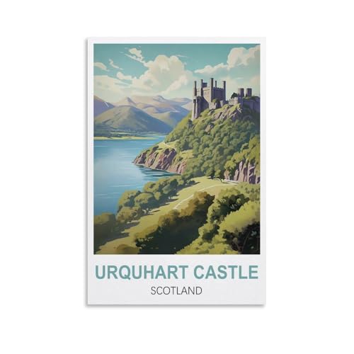 Puzzles für Erwachsene, Urquhart Castle, Schottland-Poster, Lernspiel, Puzzle, geeignet zur Dekompression und Wanddekoration, 70 x 50 cm von AFHMZ