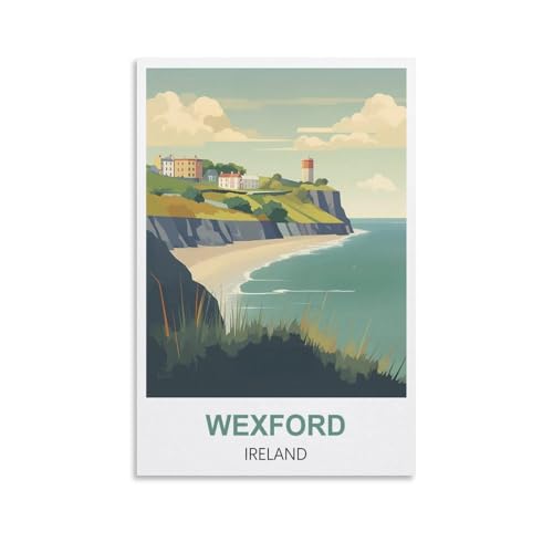 Puzzles für Erwachsene, Wexford, Irland-Poster, Lernspiel, Puzzle, geeignet zur Dekompression und Wanddekoration, 70 x 50 cm von AFHMZ