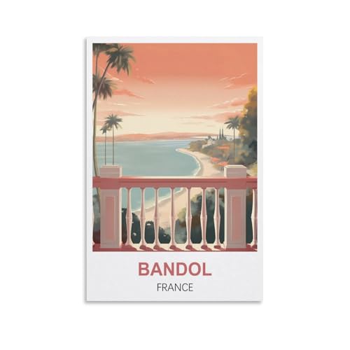 Puzzles für Erwachsene 1000, Bandol, Frankreich, Puzzles für Erwachsene, anspruchsvolle Puzzles, Puzzlespiel für die ganze Frau, Geschenke für Männer, 70 x 50 cm von AFHMZ