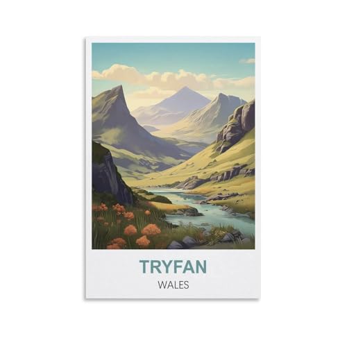 Puzzles für Erwachsene Tryfan Wales 1000-teiliges Puzzle für Erwachsene – Lustiges, herausforderndes und kniffliges Puzzle für Erwachsene, 70 x 50 cm von AFHMZ