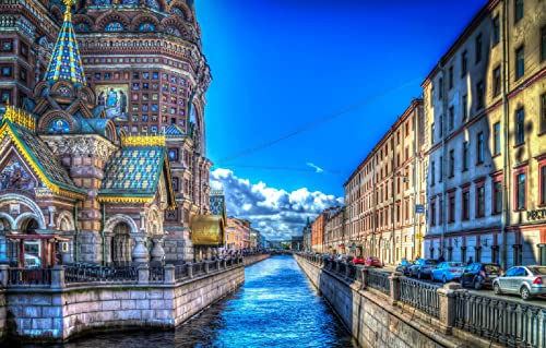 Riesenpuzzle für Erwachsene, 200 Teile, Stadt, Himmel, Kirche, Straße, St. Petersburg, 35 x 25 cm Riesenpuzzle für Erwachsene, 200 Teile, Stadt, Himmel, Kirche, Straße, St. Petersburg, 35 x 25 cm von AFHMZ