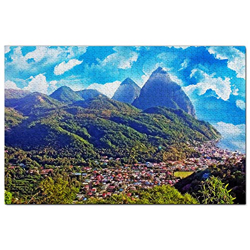 Saint Lucia Puzzle 200 Teile Soufrière Saint Lucia Puzzle Spiel Artwork Reise Souvenir 35x25CM Saint Lucia Puzzle 200 Teile Soufrière Saint Lucia Puzzle Spiel Artwork Reise Souvenir 35x25CM von AFHMZ