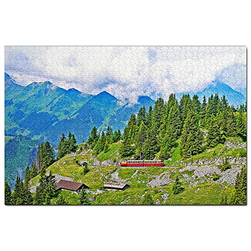 Schweiz Jungfrau Puzzle für Erwachsene 100 Teile Reisegeschenk Souvenir 45,5x35,5CM von AFHMZ