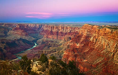 Schweres Puzzle für Erwachsene, 300 Teile, Naturschönheit, Sonnenuntergang, Wüste, USA, Grand Canyon, Arizona, Grand-Canyon-Nationalpark, 38 x 26 cm von AFHMZ