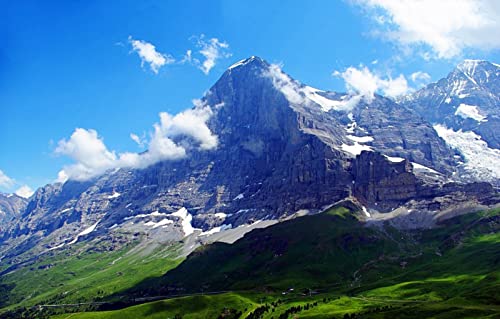 Schweres Puzzle mit 500 Teilen, Naturschönheit, Schweiz, Alpen, Eiger, 52 x 38 cm von AFHMZ