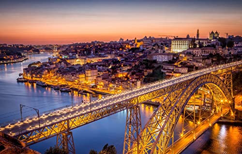 Schwieriges Puzzle für Erwachsene, 2000 Teile, Stadtbrücke über den Fluss Porto, Portugal, 100 x 70 cm Schwieriges Puzzle für Erwachsene, 2000 Teile, Stadtbrücke über den Fluss Porto, Portugal, 100 x 70 cm von AFHMZ
