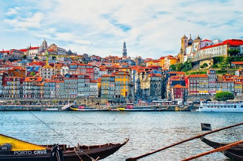 Schwieriges Puzzle für Erwachsene, 300 Teile, Stadtlandschaft am Fluss Douro in Porto, Portugal, 38 x 26 cm Schwieriges Puzzle für Erwachsene, 300 Teile, Stadtlandschaft am Fluss Douro in Porto, Portugal, 38 x 26 cm von AFHMZ