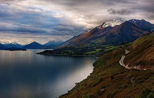 Schwieriges Puzzle für Erwachsene, 500 Teile, natürliche Schönheit, Neuseeland, Alpen, Seen, Otago, 52 x 38 cm Schwieriges Puzzle für Erwachsene, 500 Teile, natürliche Schönheit, Neuseeland, Alpen, Seen, Otago, 52 x 38 cm von AFHMZ