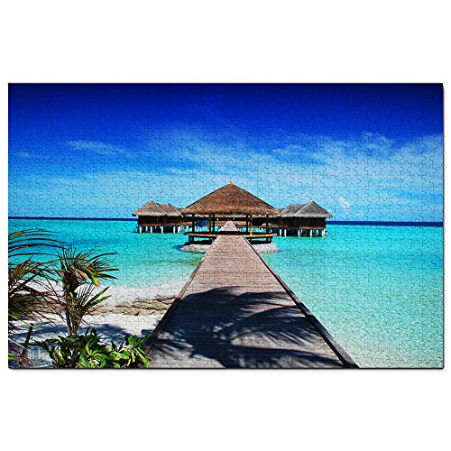 Sheraton Full Moon Island Malediven Puzzle für Erwachsene, 200 Teile, Reisegeschenk, Souvenir, 35 x 25 cm Sheraton Full Moon Island Malediven Puzzle für Erwachsene, 200 Teile, Reisegeschenk, Souvenir, 35 x 25 cm von AFHMZ