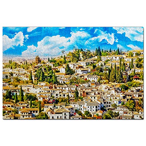 Spanien Puzzle 1000 Teile Spanien Albayzin Granada Puzzle Spiel Kunstwerk Reise Souvenir 52x38CM Spanien Puzzle 1000 Teile Spanien Albayzin Granada Puzzle Spiel Kunstwerk Reise Souvenir 52x38CM von AFHMZ
