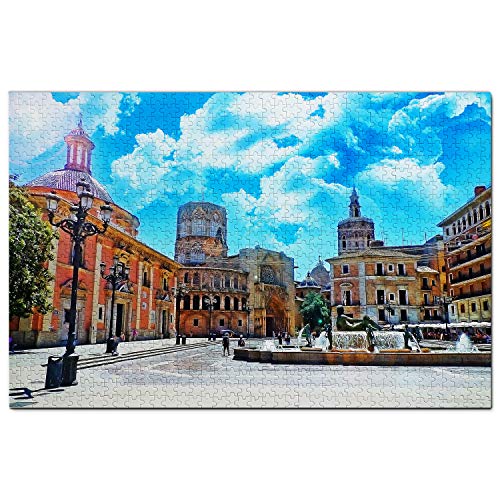 Spanien Puzzle 2000 Teile Spanien Valencia Kathedrale Puzzlespiel Kunstwerk Reisesouvenir 70x100CM von AFHMZ