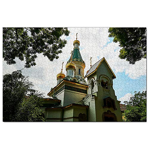 St. Nicholas Russland Kirche Sofia Bulgarien Puzzle 500 Teile Spiel Kunstwerk Reise Souvenir 52x38CM von AFHMZ