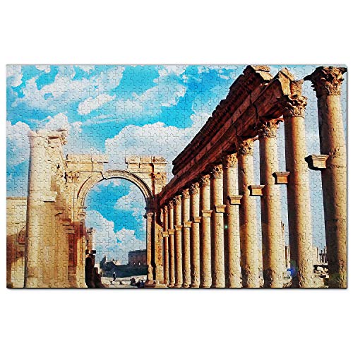 Syrien-Puzzle, 500 Teile, Palmyra, Syrien, Puzzlespiel, Kunstwerk, Reise-Souvenir, 52 x 38 cm Syrien-Puzzle, 500 Teile, Palmyra, Syrien, Puzzlespiel, Kunstwerk, Reise-Souvenir, 52 x 38 cm von AFHMZ