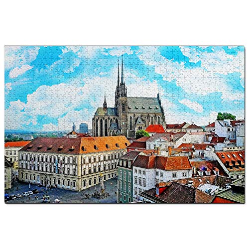 Tschechisches Brünn-Puzzle für Erwachsene, 200 Teile, Reisegeschenk, Souvenir, 35 x 25 cm von AFHMZ