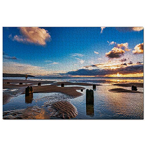 UK England Filey Beach Puzzle für Erwachsene 500 Teile Reisegeschenk Souvenir 52x38CM von AFHMZ