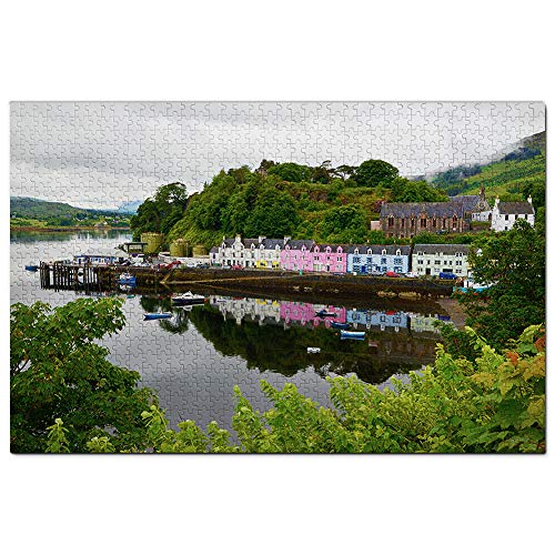 UK England Portree Puzzle 500 Teile Spiel Kunstwerk Reise Souvenir 52x38CM von AFHMZ