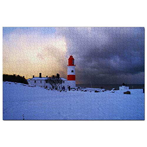 UK England Souter Leuchtturm South Shields Puzzle für Erwachsene 100 Teile Reisegeschenk Souvenir 45,5x35,5CM von AFHMZ
