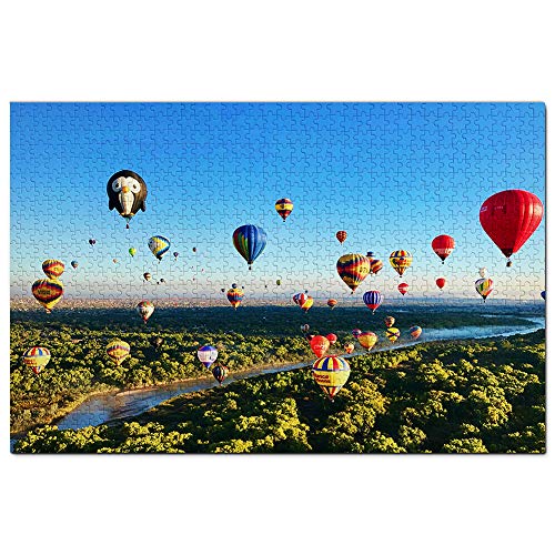 USA Amerika Albuquerque Heißluftballon Puzzle 500 Teile Spiel Kunstwerk Reise Souvenir 52x38CM von AFHMZ
