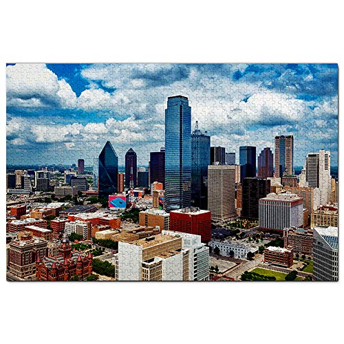 USA Amerika Dallas Texas Skyline Puzzle 200 Teile Spiel Kunstwerk Reise Souvenir 35x25CM von AFHMZ