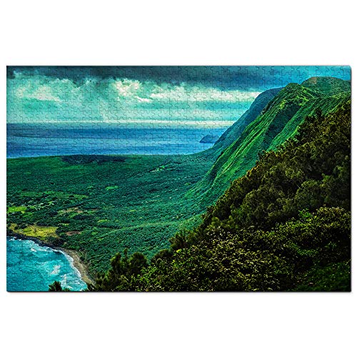 USA Amerika Molokaii Hawaii Puzzle 500 Teile Spiel Kunstwerk Reise Souvenir 52x38CM von AFHMZ