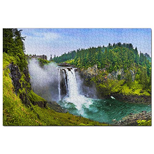 USA Amerika Snoqualmie Falls Seattle Washington Puzzle 300 Teile Spiel Kunstwerk Reise Souvenir 38x26CM von AFHMZ