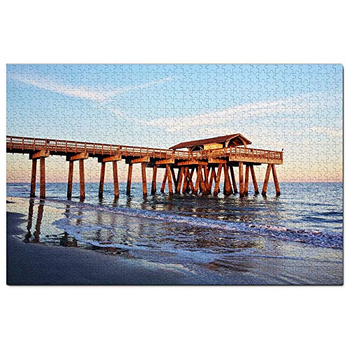 USA Amerika Tybee Island Georgia Puzzle 100 Teile Spiel Kunstwerk Reise Souvenir 45,5x35,5CM von AFHMZ