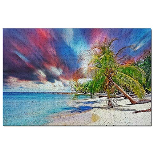 USA Puzzle 1000 Teile USA Amerika Ka'anapali Beach Lahaina Puzzle Spiel Kunstwerk Reise Souvenir 100 x70CM von AFHMZ