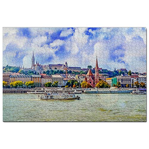Ungarn-Puzzle, 100 Teile, Ungarn, Burgberg, Budapest, Puzzlespiel, Kunstwerk, Reisesouvenir, 45,5 x 35,5 cm von AFHMZ