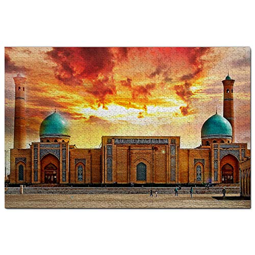 Usbekistan Puzzle 1000 Teile Hazrati Imam Moschee Taschkent Usbekistan Puzzlespiel Kunstwerk Reisesouvenir 70x50CM von AFHMZ