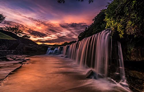für Puzzle 1000 Teile, Naturschönheit, Wasserfall, Japan, Black Falls, 70 x 50 cm für Puzzle 1000 Teile, Naturschönheit, Wasserfall, Japan, Black Falls, 70 x 50 cm von AFHMZ