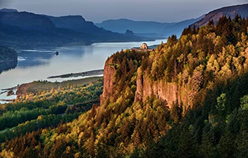 lustige Puzzles für Erwachsene 100 Teile, natürliche Schönheit, Oregon, USA, Columbia River 45,5x35,5CM von AFHMZ