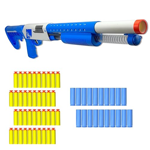 AGM MASTECH Spielzeugpistolenmodell Schaumstoffblaster Soft Bullet Shotgun, Design mit auswerfender leerer Hülse, Perfekt für drinnen und draußen.Mit 20 Hülsen, 40 weichen Schaumpfeilen. von AGM MASTECH