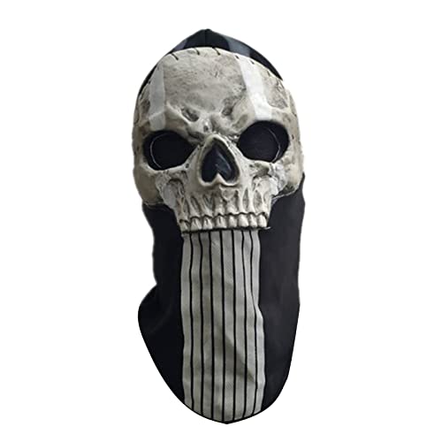 AGONEIR Halloween-Totenkopf-Horror-Kopfbedeckung, dekoratives Ornament für Make-up, Bühnenauftritte, Party-Requisiten, Horror von AGONEIR
