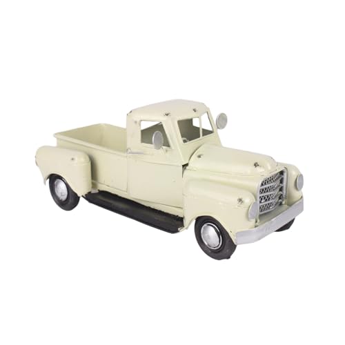 AGONEIR Vintage Truck Weihnachtsschmuck 21 cm Metall Weihnachtsbaum Pickup Auto Modell Bauernhaus LKW handbesprüht LKW von AGONEIR