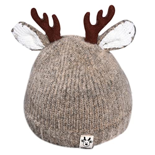 AGONEIR Weihnachtsmütze mit süßem Geweih für kreative Weihnachtsmütze, Wolle, Strickmütze für Kinder, Baby, Kinder, Festival, Urlaub, P, Weihnachtsmützen für Männer, Frauen, Kinder AGONEIR Weihnachtsmütze mit süßem Geweih für kreative Weihnachtsmütze, Wolle, Strickmütze für Kinder, Baby, Kinder, Festival, Urlaub, P, Weihnachtsmützen für Männer, Frauen, Kinder von AGONEIR